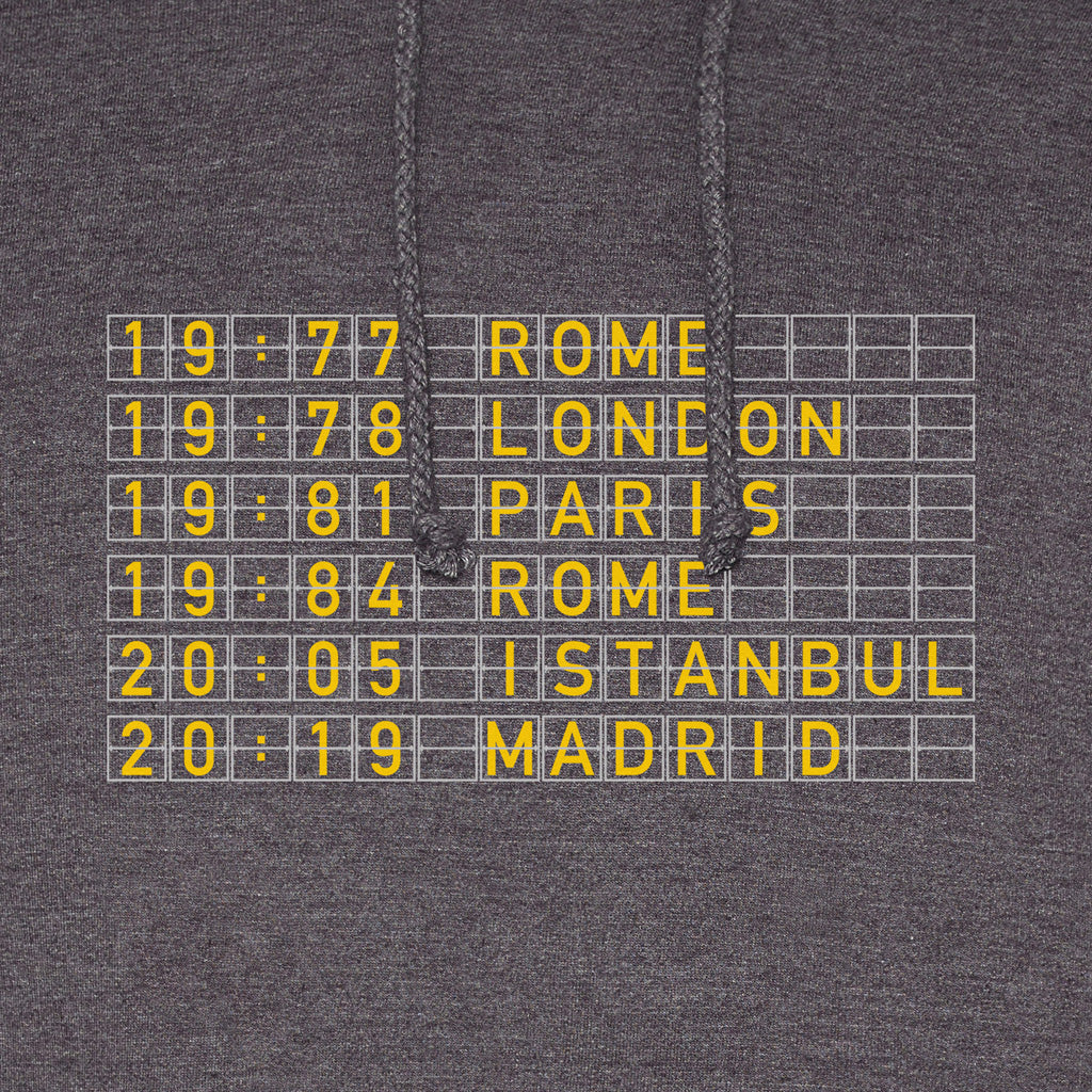 Love Follow Conquer Hoodies Classic Liverpool 6 Times Classic charcoal hoodie