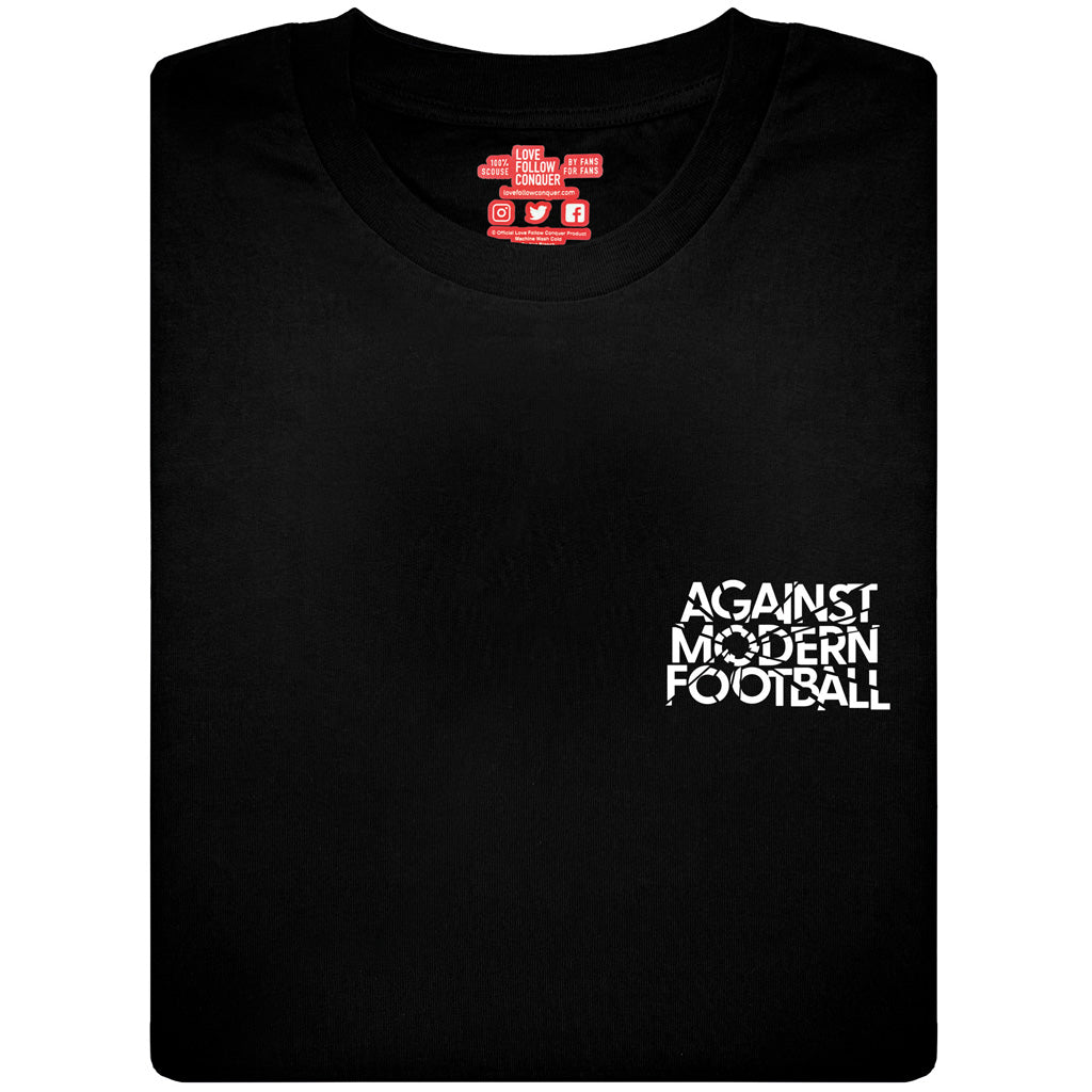 Love Follow Conquer T-Shirts Liverpool Against Modern Football black v2 t-shirt