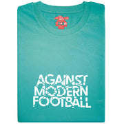 Love Follow Conquer T-Shirts Liverpool Against Modern Football green t-shirt
