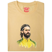 Love Follow Conquer T-Shirts World Cup Alisson Becker yellow t-shirt