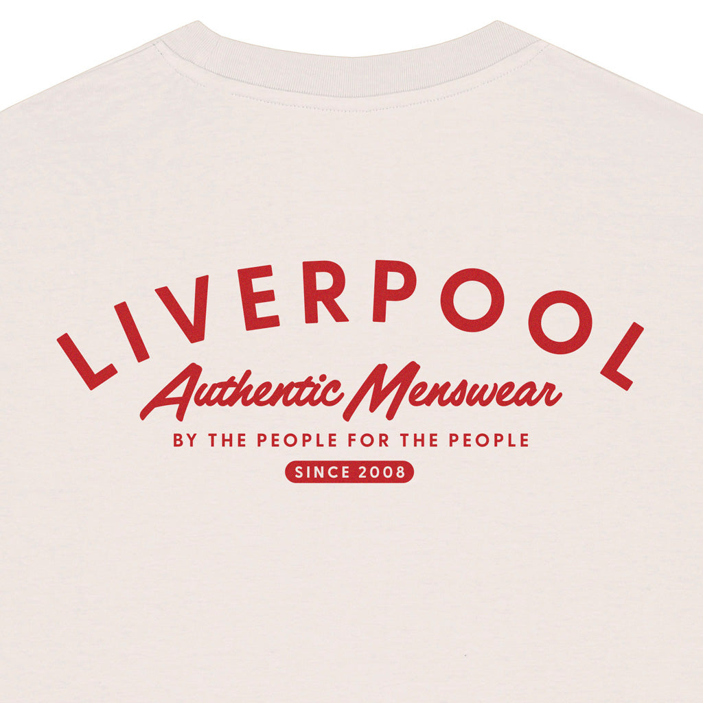 Love Follow Conquer T-Shirts Liverpool Menswear ecru t-shirt