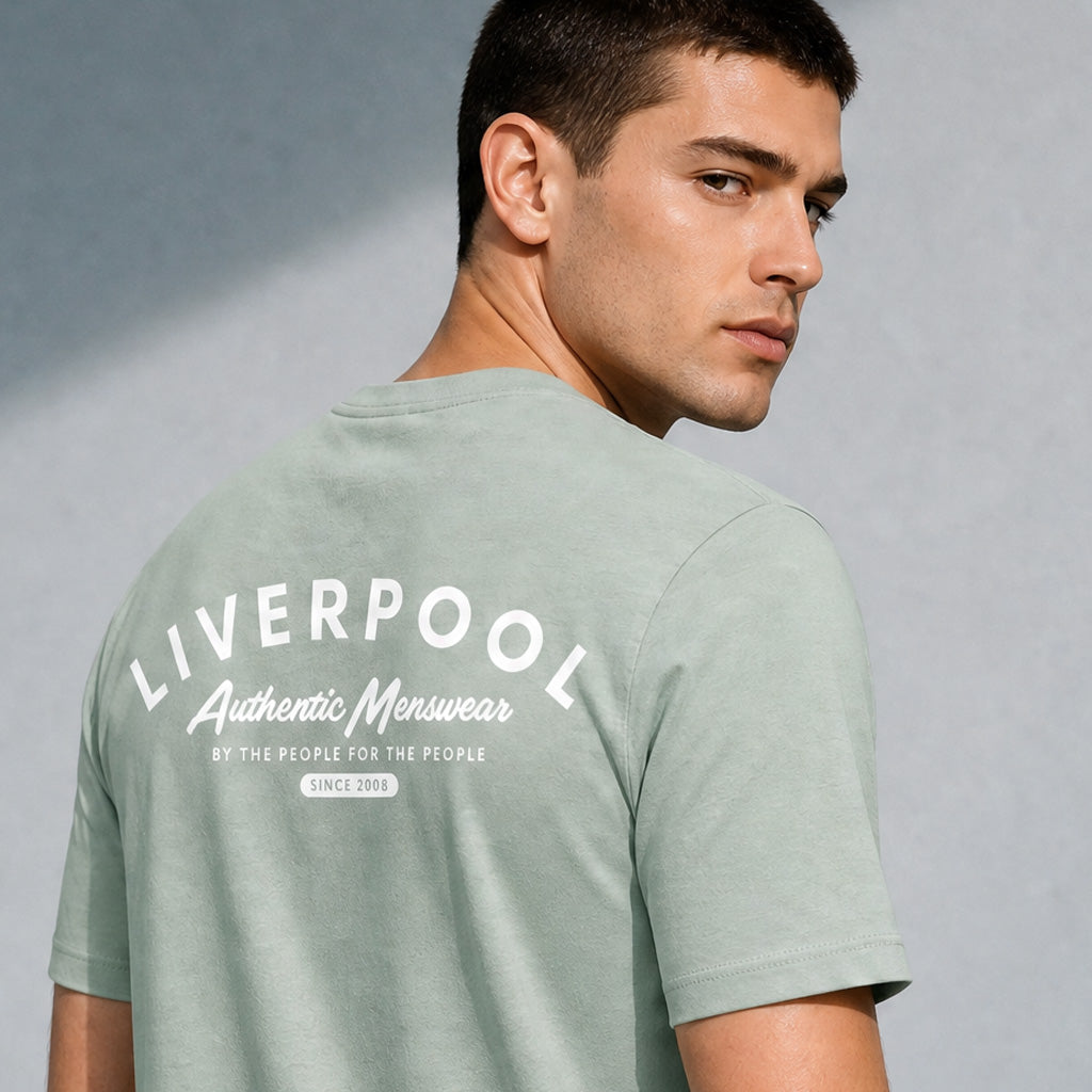 Liverpool Menswear green t-shirt