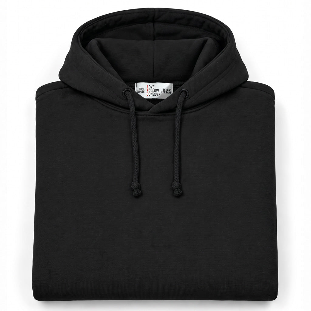 Love Follow Conquer Hoodies Classic Liverpool Menswear black hoodie