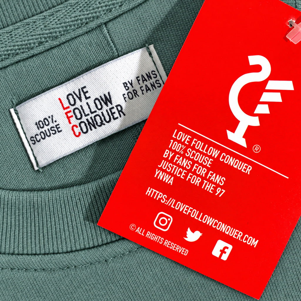 Love Follow Conquer Hoodies Classic Liverpool Menswear green hoodie