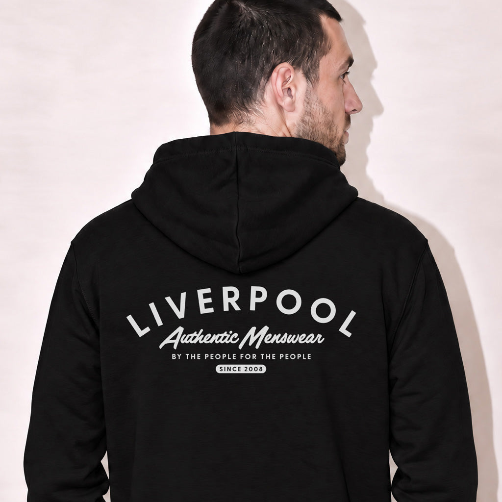 Love Follow Conquer Hoodies Classic Liverpool Menswear black hoodie