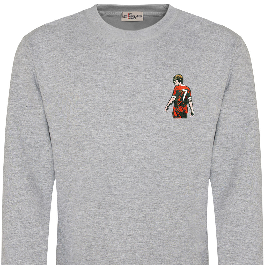 Liverpool Kenny Dalglish inspired grey sweatshirt