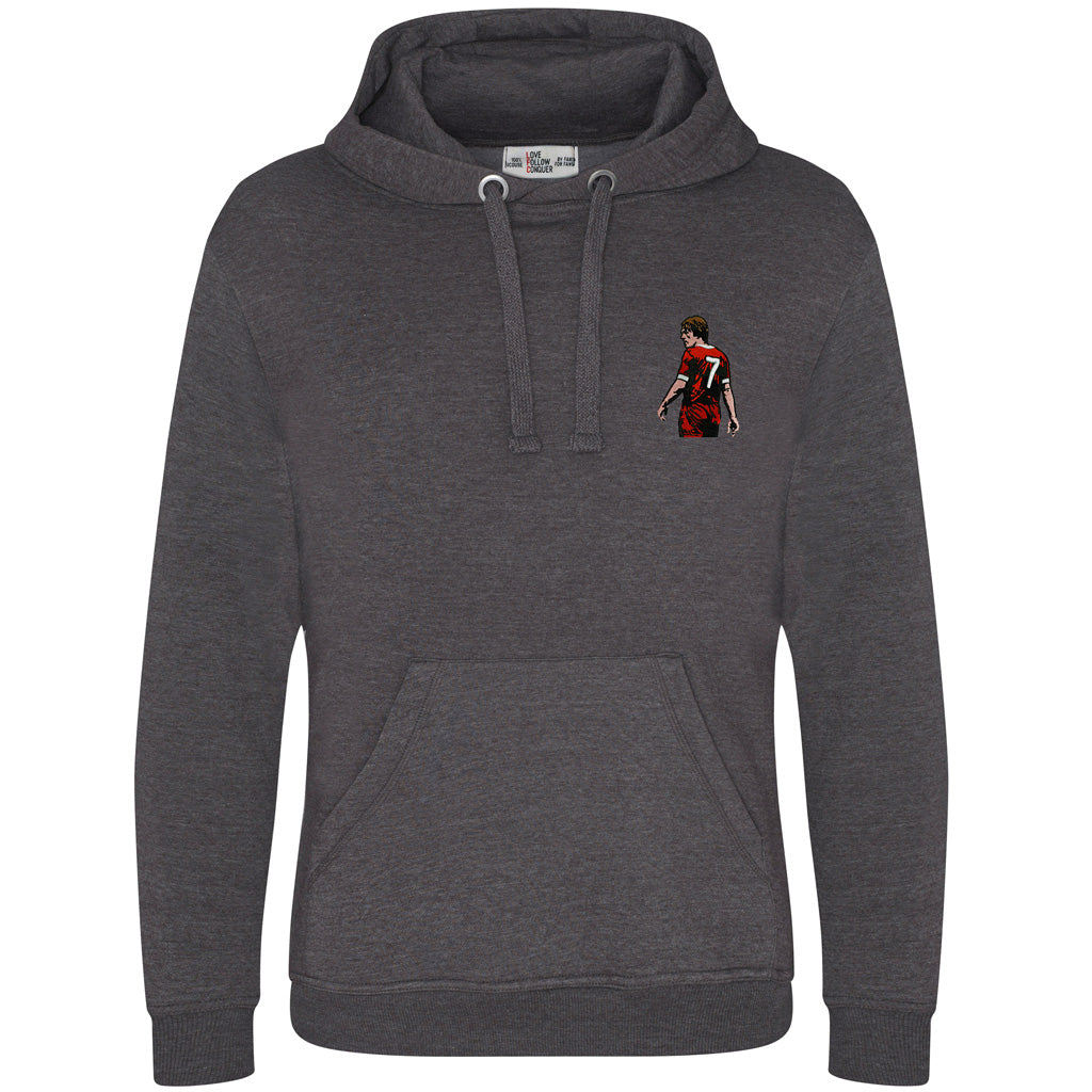 Liverpool Kenny Dalglish inspired charcoal hoodie
