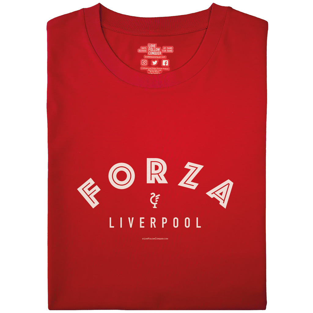 Love Follow Conquer T-Shirts Forza Liverpool red t-shirt