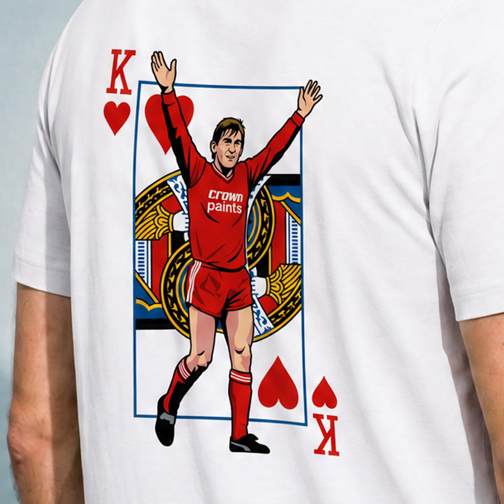 Love Follow Conquer T-Shirts Liverpool King Kenny white t-shirt