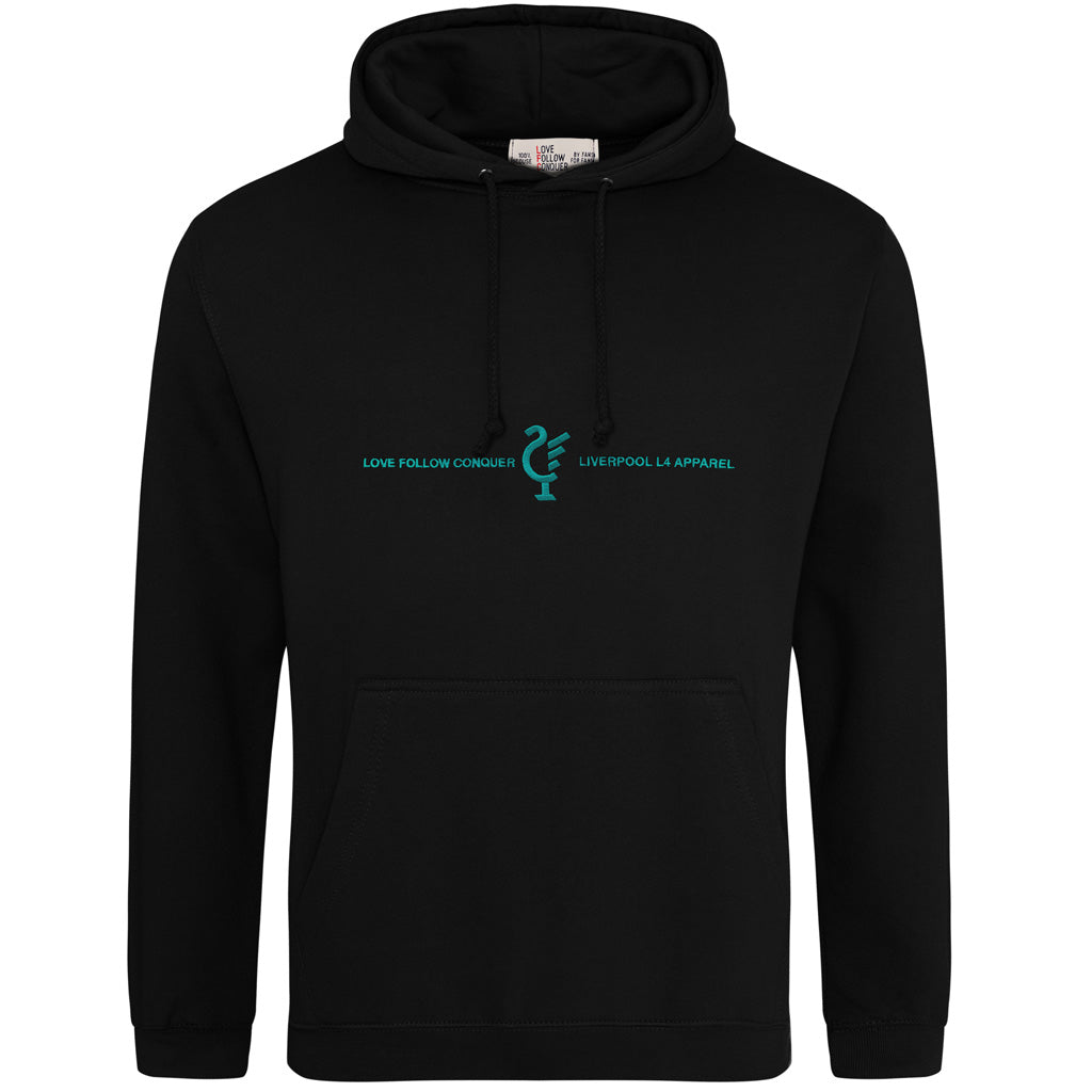 Love Follow Conquer Hoodies Classic Liverpool L4 black hoodie