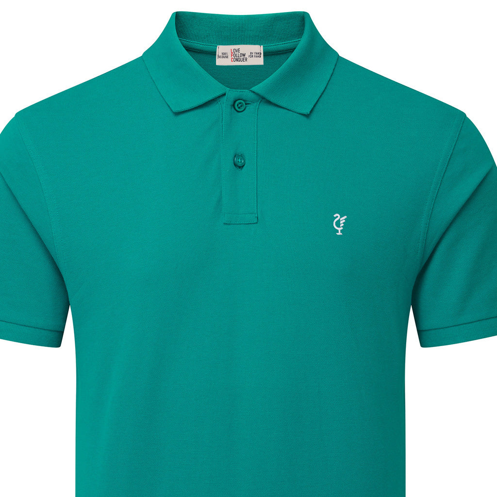 Love Follow Conquer Polos Liverpool L4 Polo Green