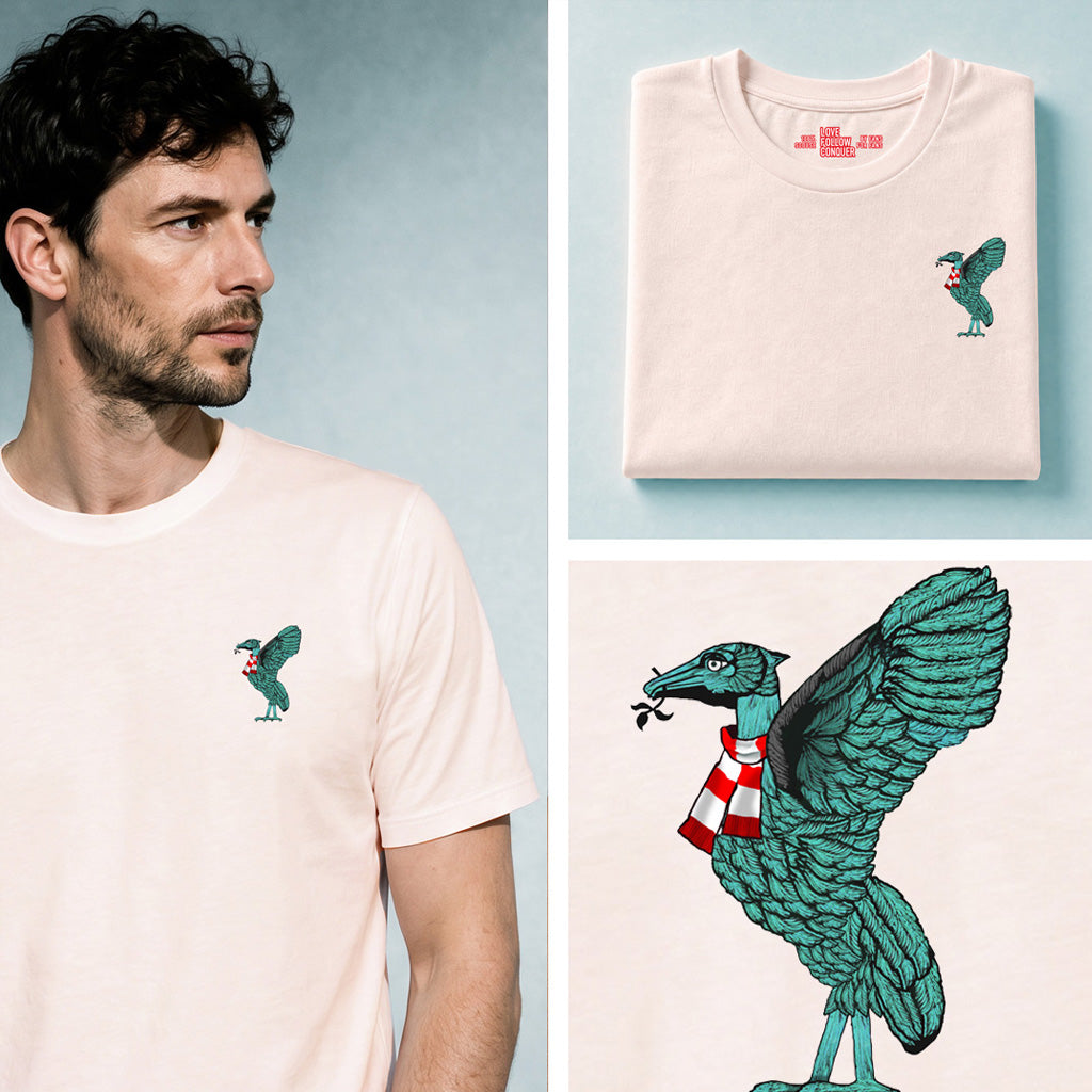 Love Follow Conquer T-Shirts Liverpool Liverbird ecru t-shirt