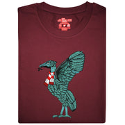 Love Follow Conquer T-Shirts Liverpool Liverbird burgundy t-shirt