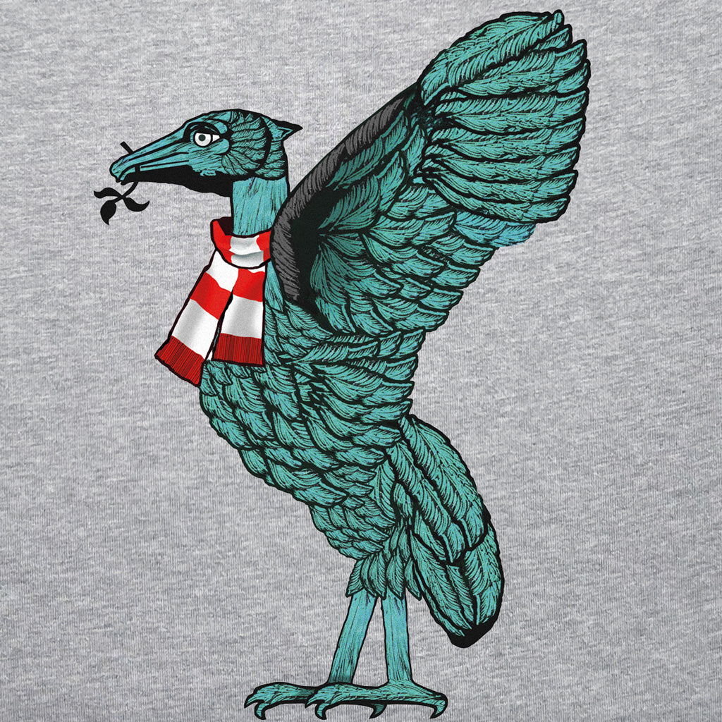 Love Follow Conquer T-Shirts Liverpool Liverbird grey t-shirt