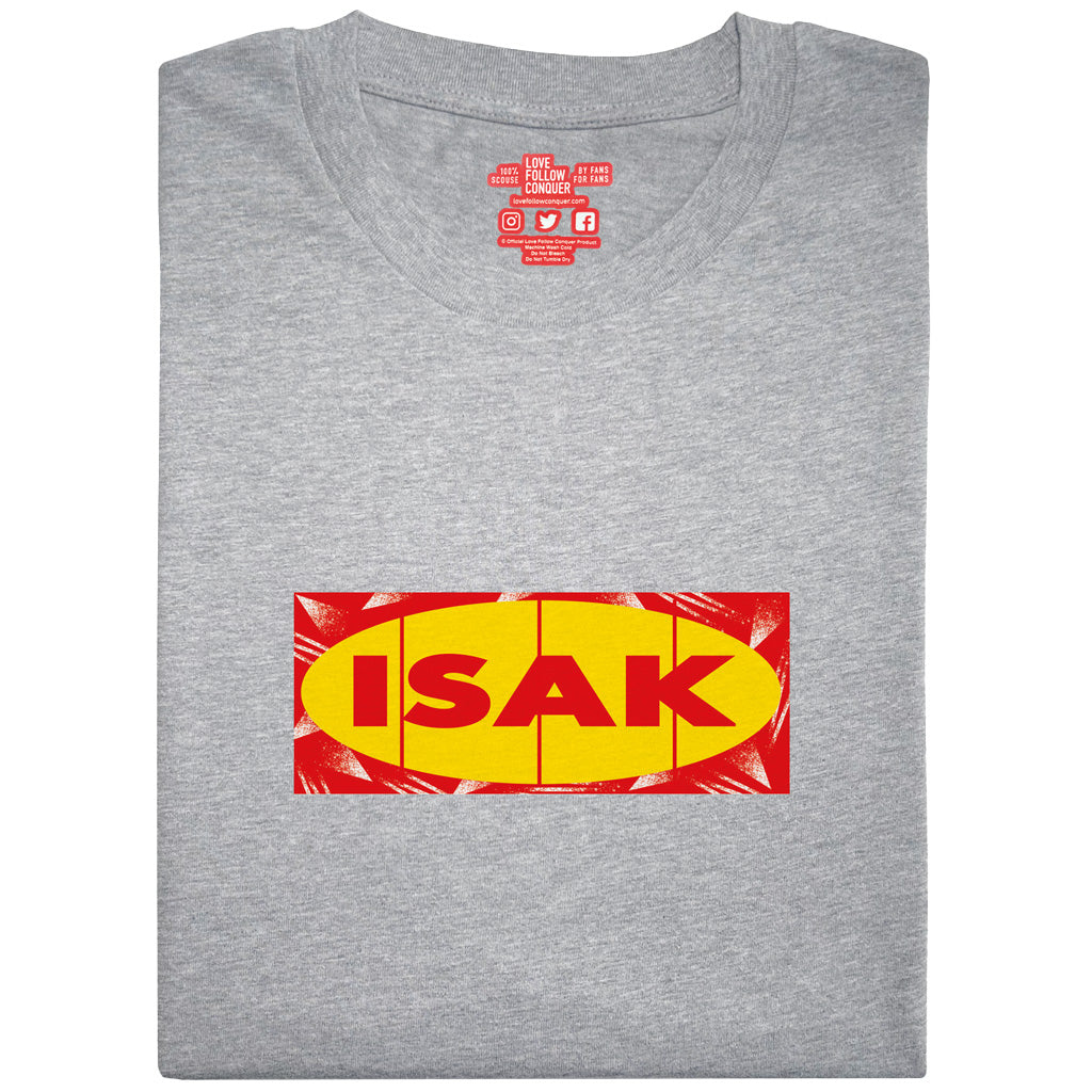 Love Follow Conquer T-Shirts Liverpool Isak inspired grey t-shirt