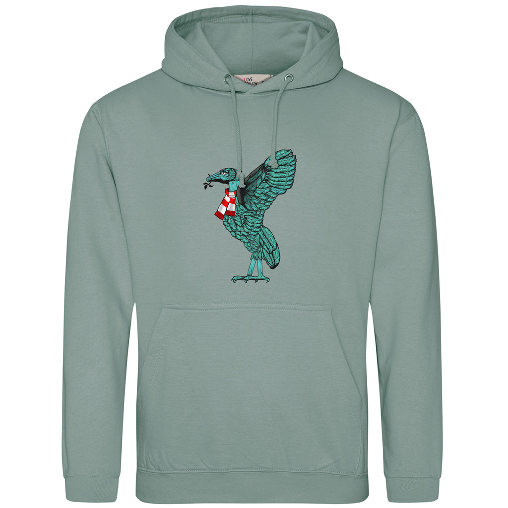Love Follow Conquer Hoodies Classic Liverpool Liverbird green hoodie v2