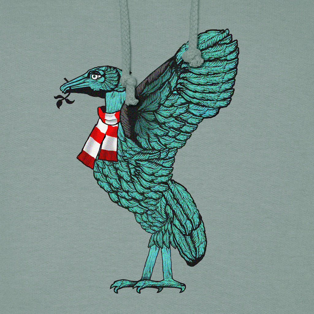 Love Follow Conquer Hoodies Classic Liverpool Liverbird green hoodie v2