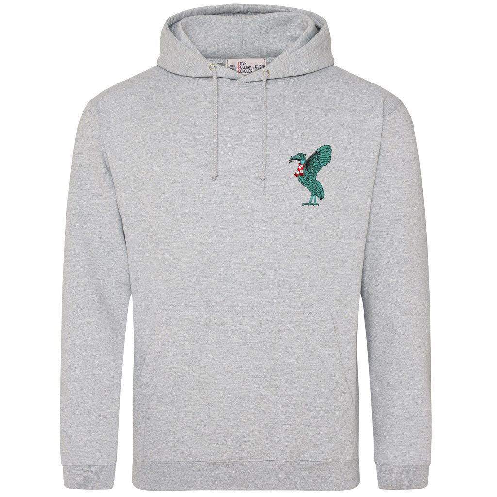 Love Follow Conquer Hoodies Classic Liverpool Liverbird grey hoodie