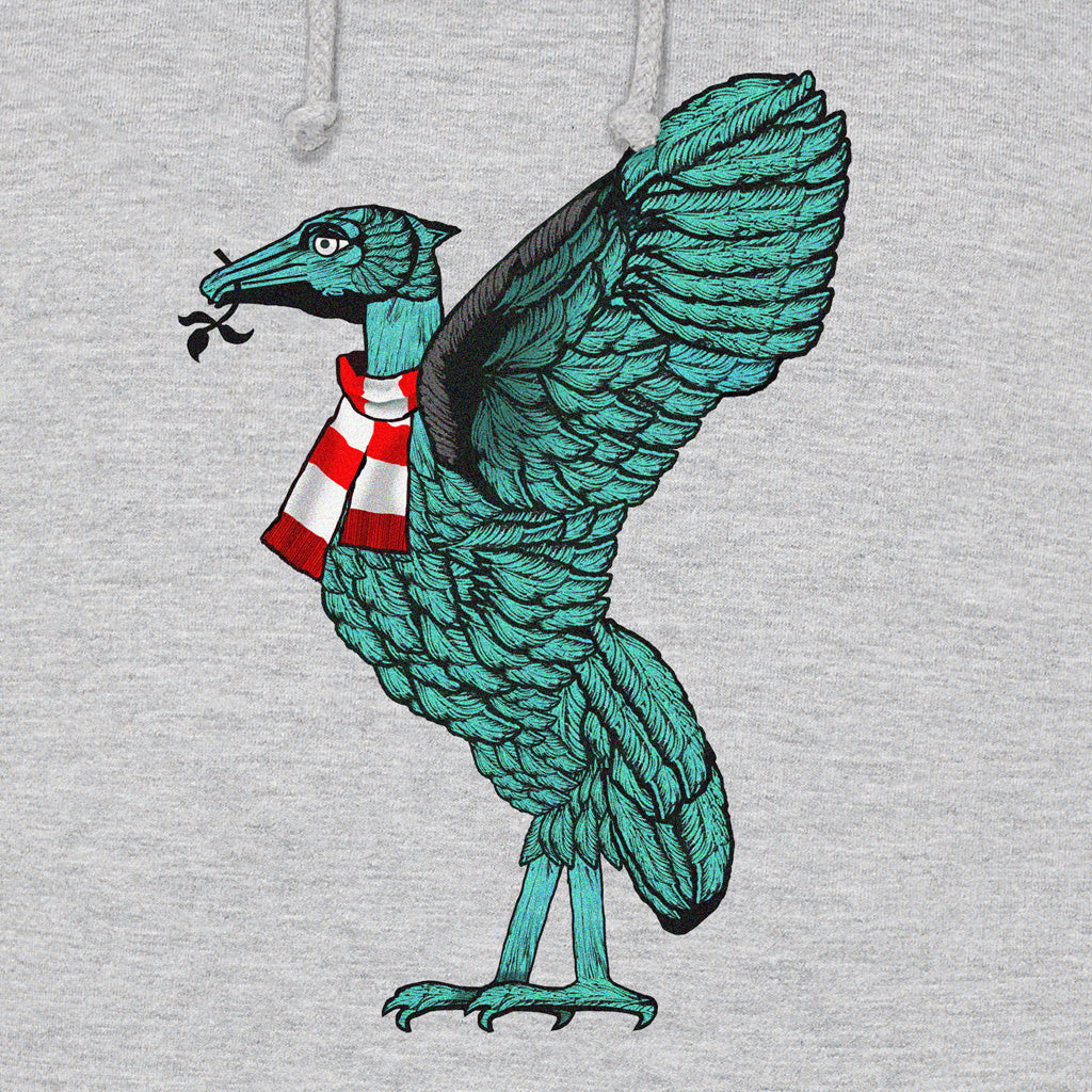 Love Follow Conquer Hoodies Classic Liverpool Liverbird grey hoodie v2
