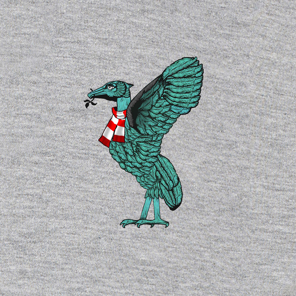 Love Follow Conquer Hoodies Classic Liverpool Liverbird grey hoodie