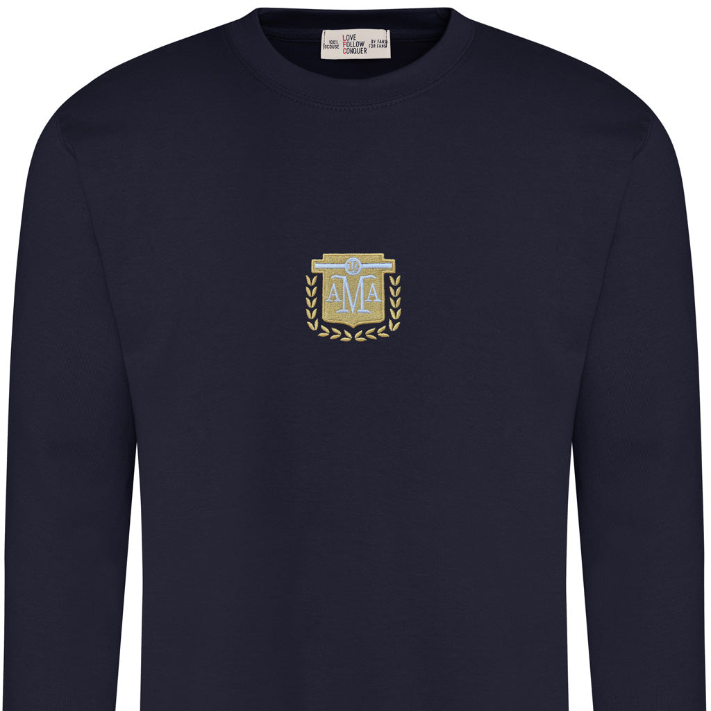 Love Follow Conquer Sweatshirts Liverpool Mac Allister navy sweatshirt