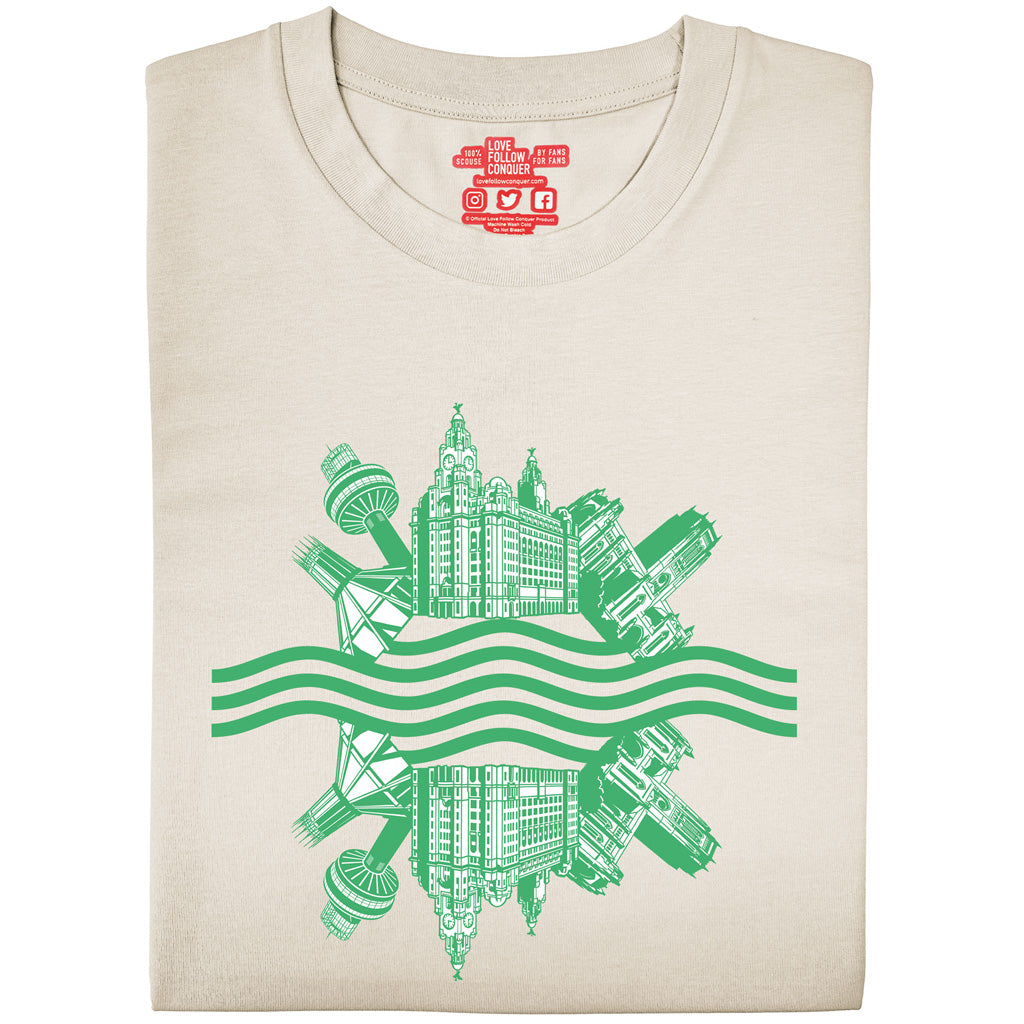 Love Follow Conquer T-Shirts Liverpool Our City ecru t-shirt