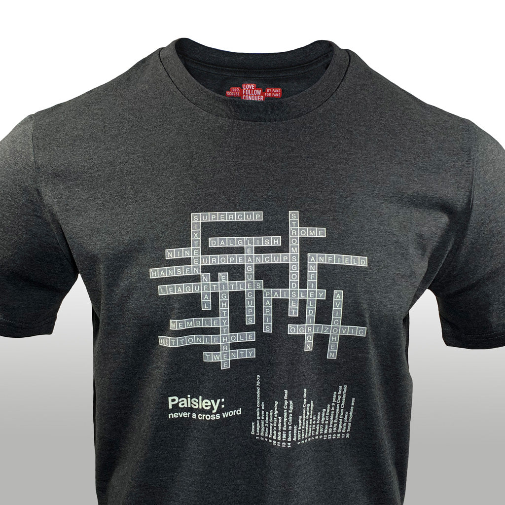 Love Follow Conquer T-Shirts OUTLET STORE Liverpool Paisley charcoal t-shirt