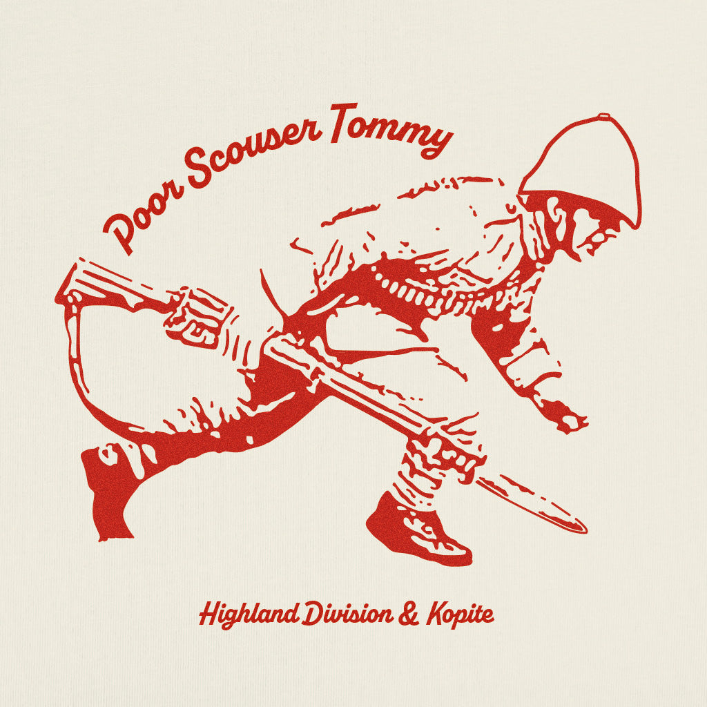 Poor Scouser Tommy ecru t-shirt