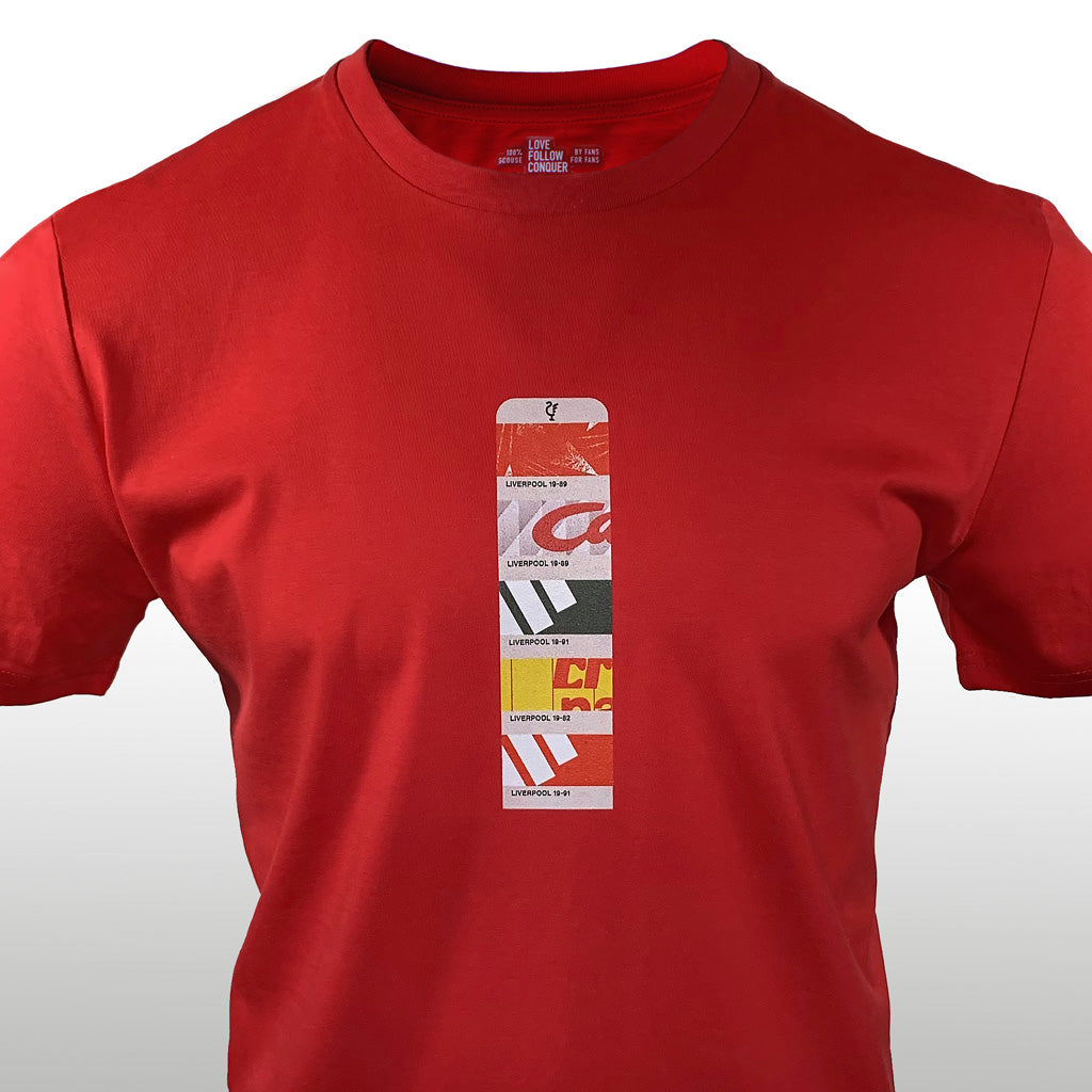 Love Follow Conquer T-Shirts OUTLET STORE Liverpool Retro 82-91 red t-shirt