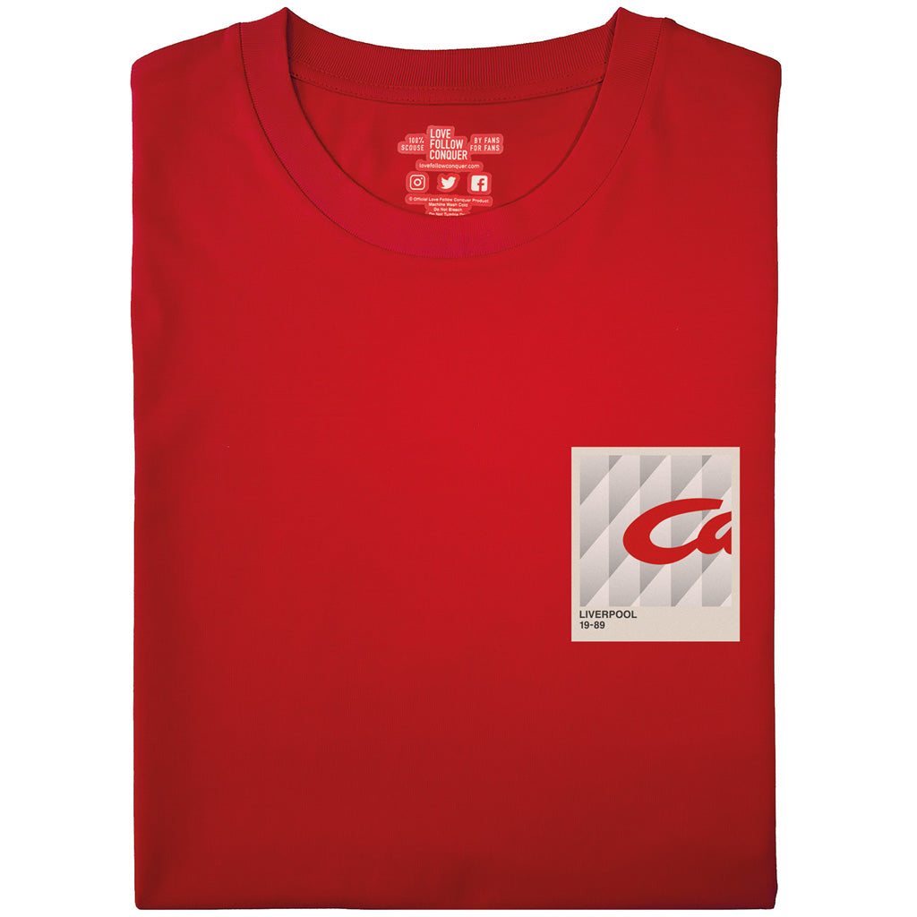 Love Follow Conquer T-Shirts Liverpool Retro 89 v2 red t-shirt