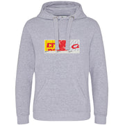 Love Follow Conquer Hoodie OUTLET STORE Liverpool Retro 1982-89 grey hoodie