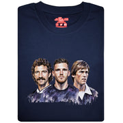 Love Follow Conquer T-Shirts World Cup Robbo, Dalglish, Souness navy t-shirt