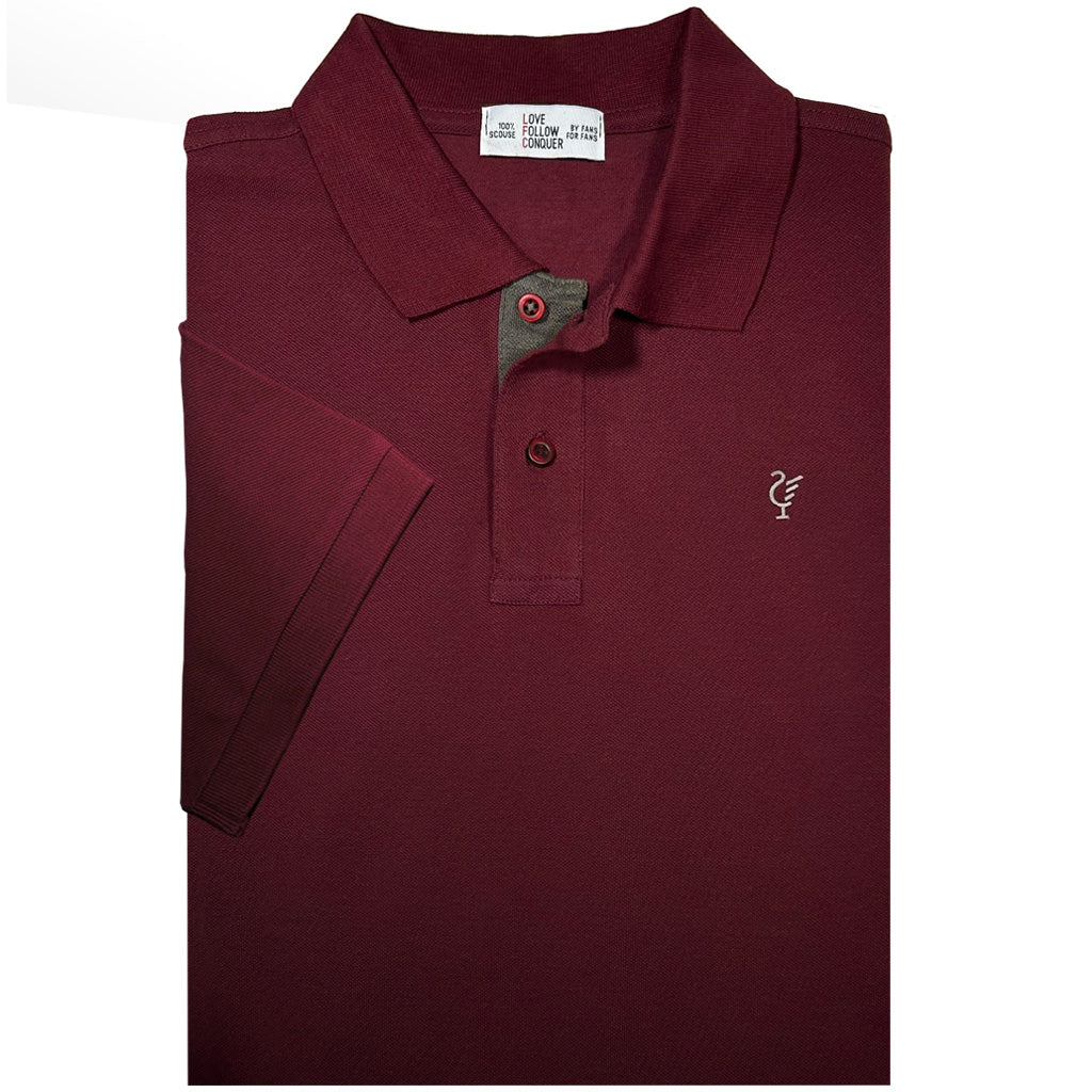 Liverpool Scouse 05 Polo Burgundy/Charcoal