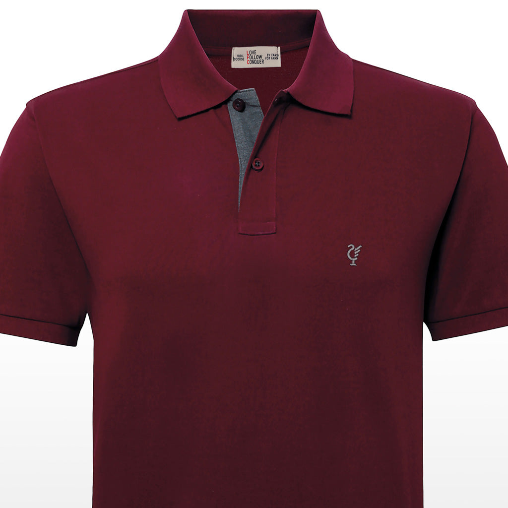 Liverpool Scouse 05 Polo Burgundy/Charcoal