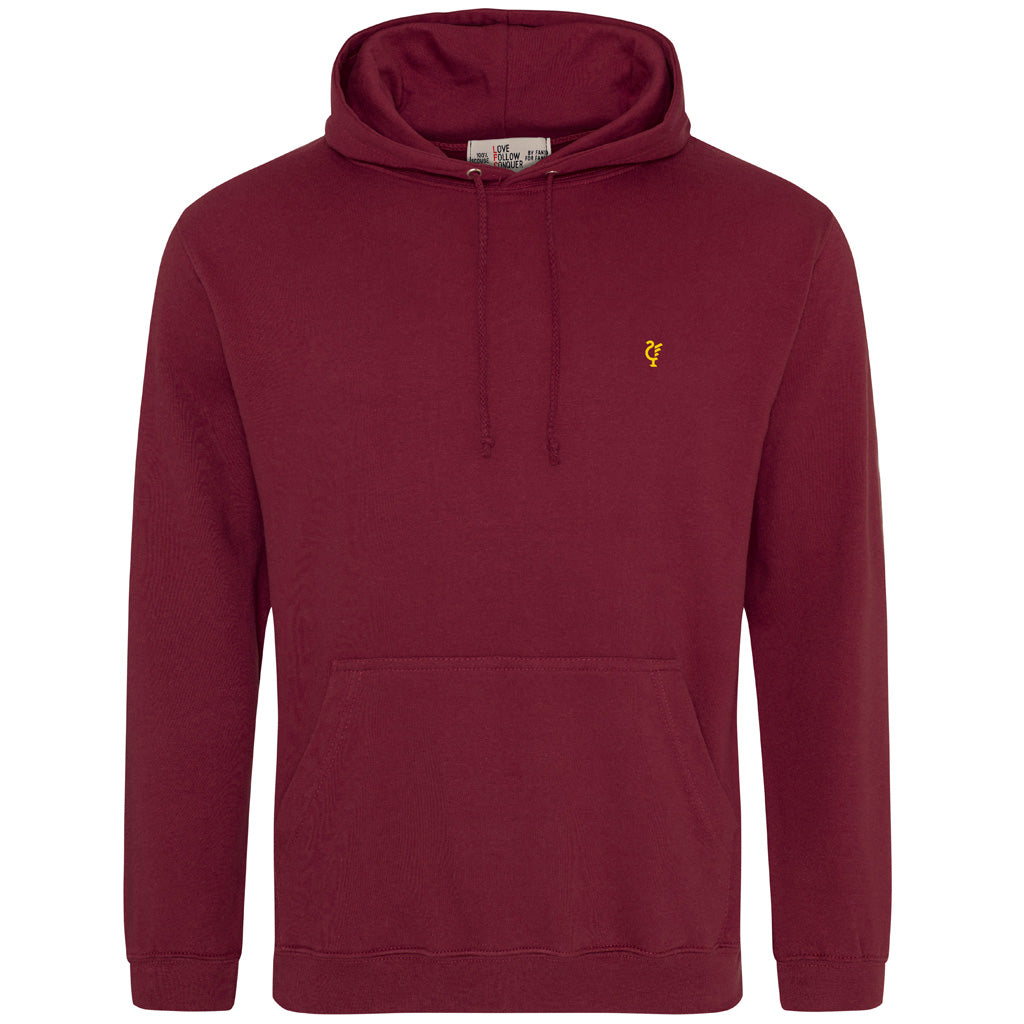 Love Follow Conquer Hoodies Classic Liverpool Scouse 77 Classic burgundy hoodie
