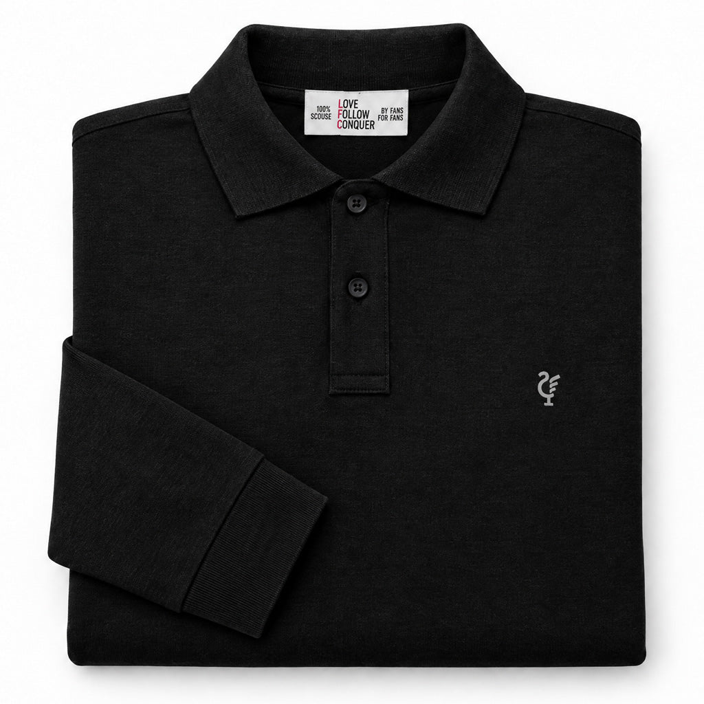 Love Follow Conquer Polos Liverpool Scouse 78 Polo Black