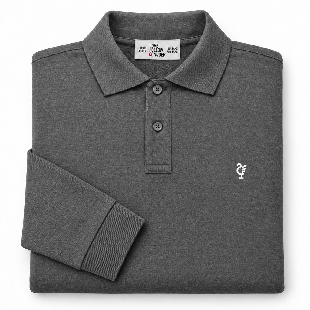Love Follow Conquer Polos Liverpool Scouse 78 Polo Grey