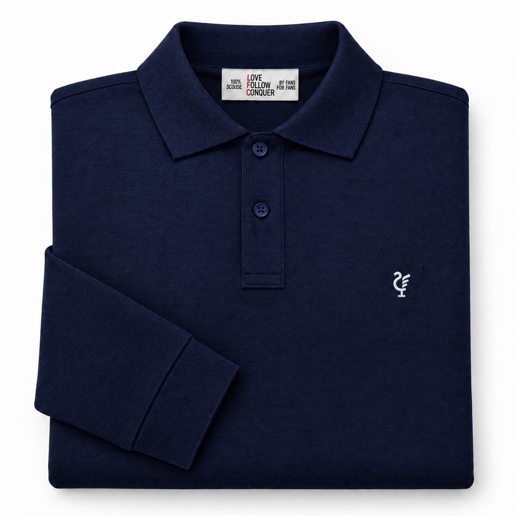 Love Follow Conquer Polos Liverpool Scouse 78 Polo Navy