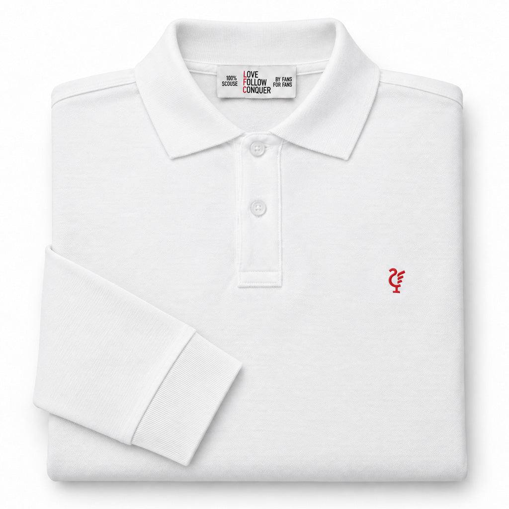 Love Follow Conquer Polos Liverpool Scouse 78 Polo White