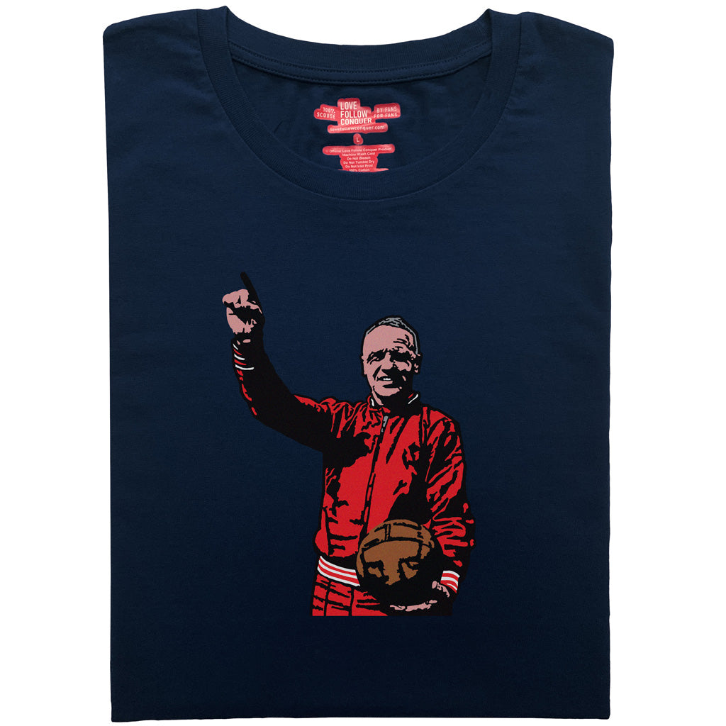 Liverpool Shankly inspired navy t-shirt