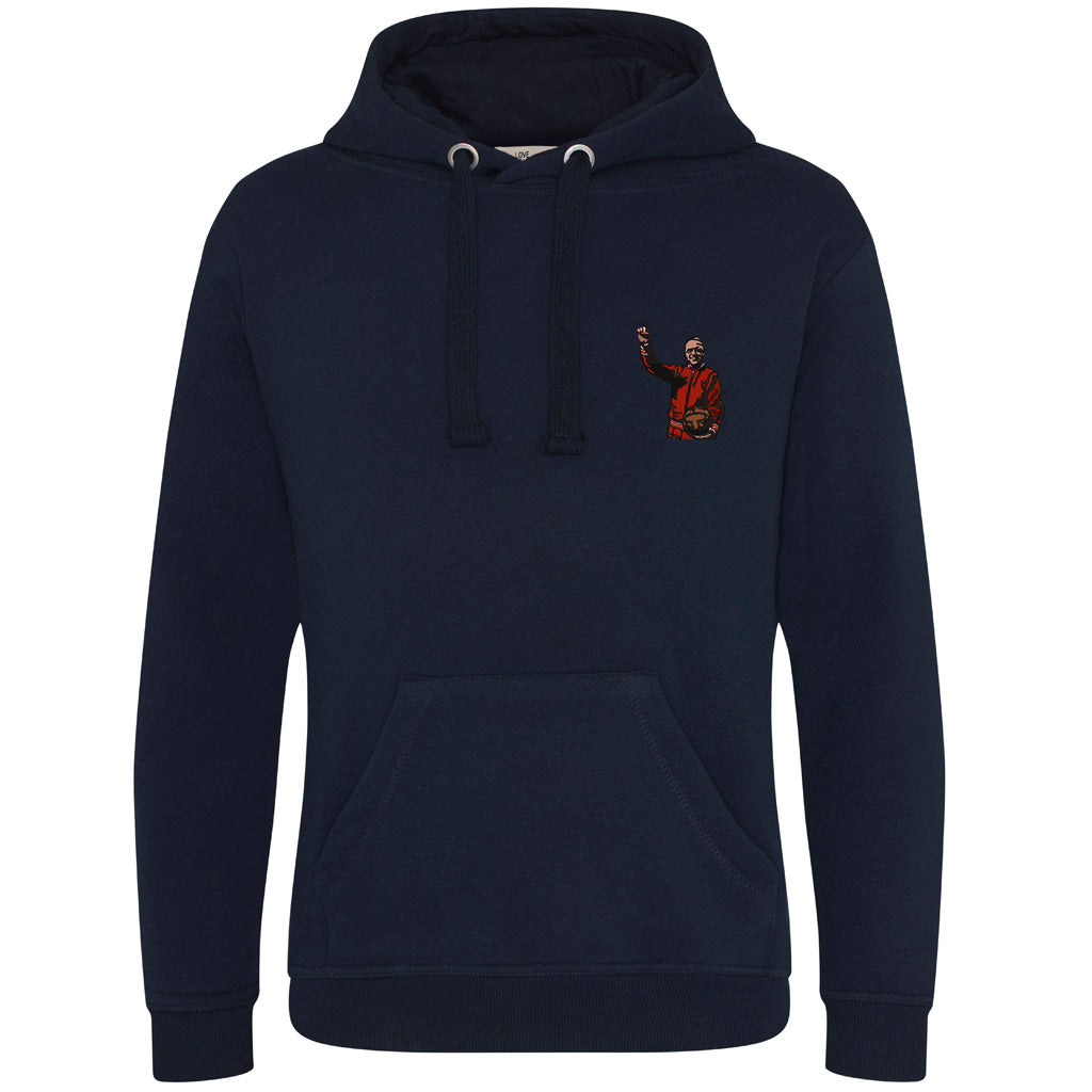 Liverpool Shankly inspired navy hoodie