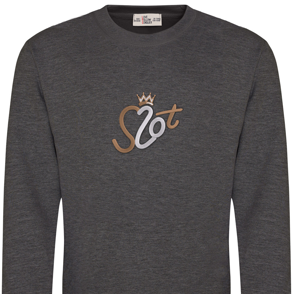 Love Follow Conquer Sweatshirts Liverpool Slot 20 charcoal sweatshirt
