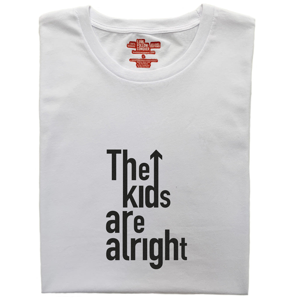 Liverpool The Kids Are Alright inspired white t-shirt