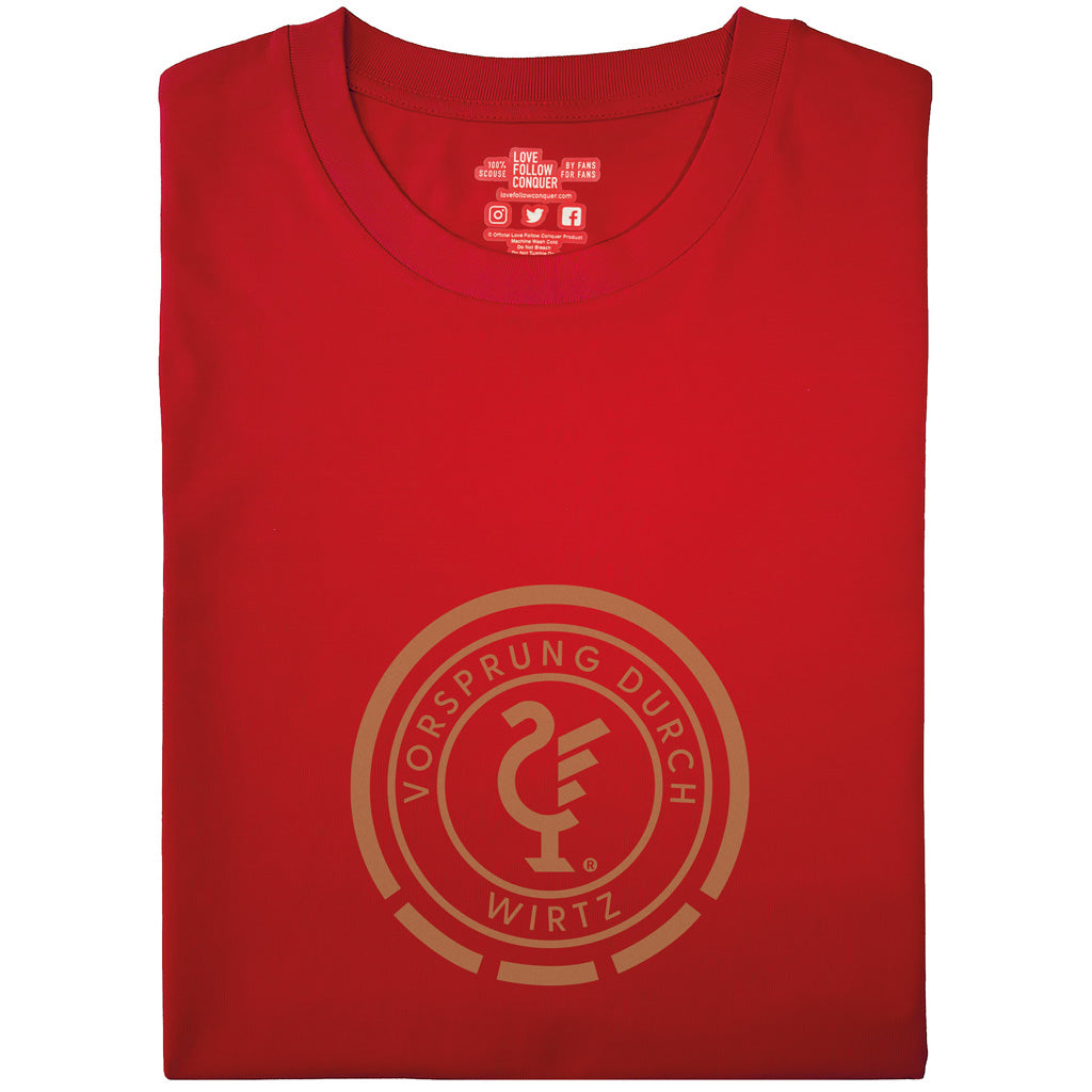 Love Follow Conquer T-Shirts Liverpool Vorsprung Wirtz red t-shirt