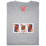 Love Follow Conquer T-Shirts Liverpool We 3 Kings grey t-shirt
