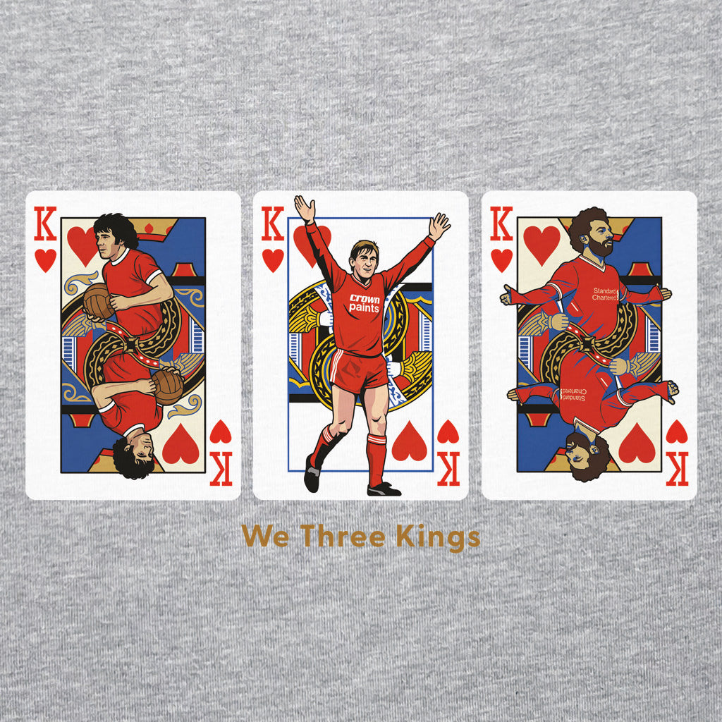 Love Follow Conquer T-Shirts Liverpool We 3 Kings grey t-shirt