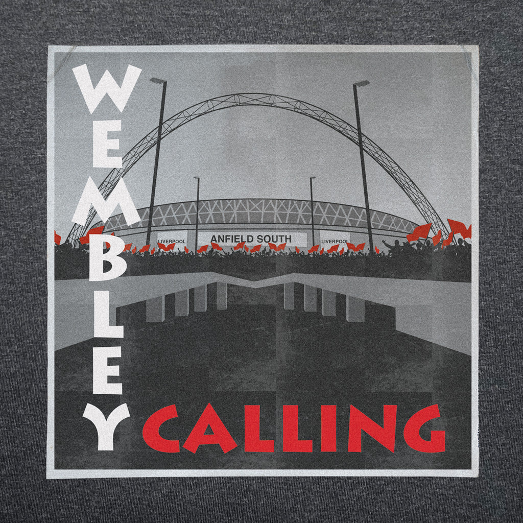 Liverpool Wembley Calling charcoal t-shirt