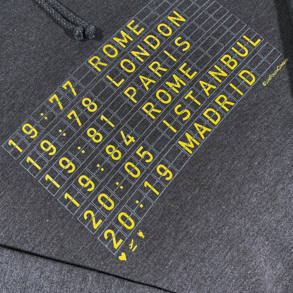 Liverpool 6 Times Classic charcoal hoodie