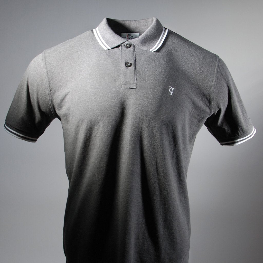 OUTLET STORE Polo Charcoal/White