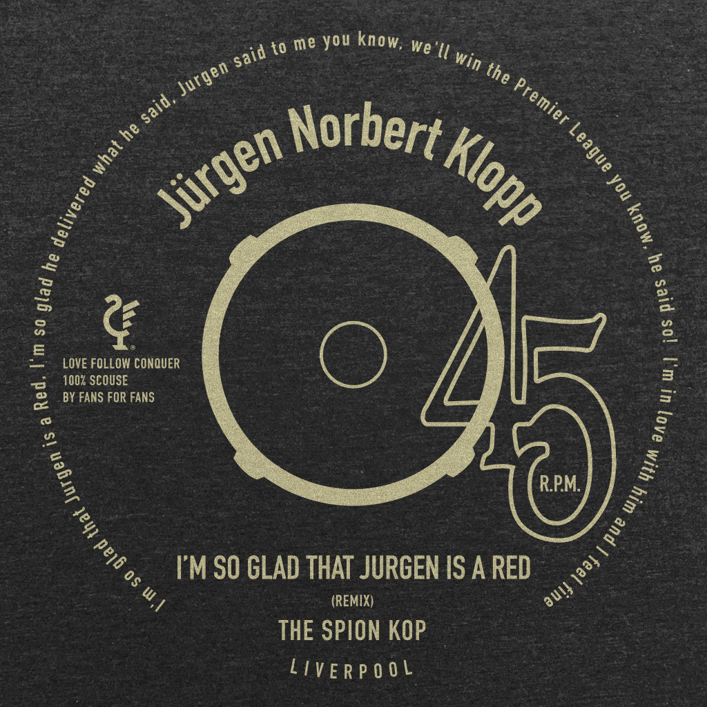 Liverpool - I'm So Glad Jurgen charcoal t-shirt